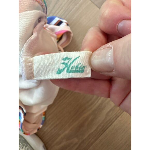 Hobie Striped Halter Neck One-Piece Swimsuit With Cutout Design - Picture 3 of 3